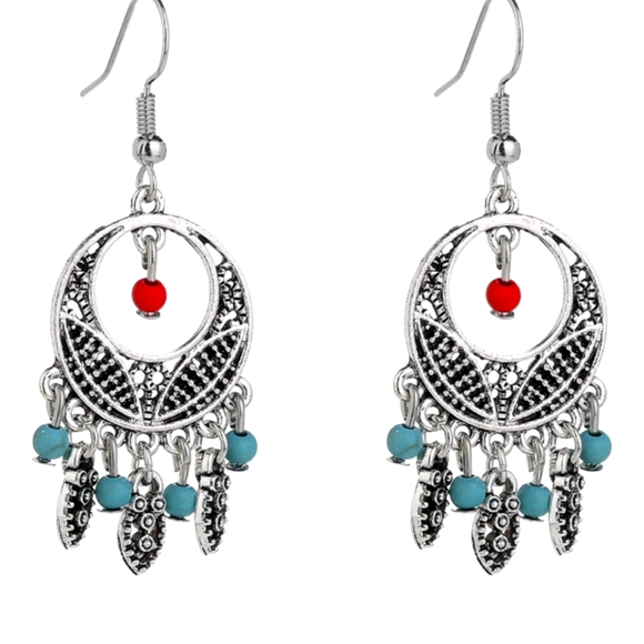 Beaded Boho Earrings - Picture 1 of 6